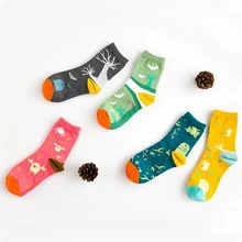NEW Halloween Socks Korea Funny Creative Skeleton Bat Catoon Socks Soft Comfortable Breathed Pure Cotton Women Socks