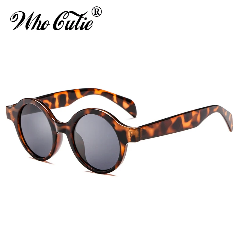 

WHO CUTIE 2018 Small Round Red Sunglasses Women Men Brand Designer Vintage Retro Circle frame Sun Glasses Shades oculos OM469