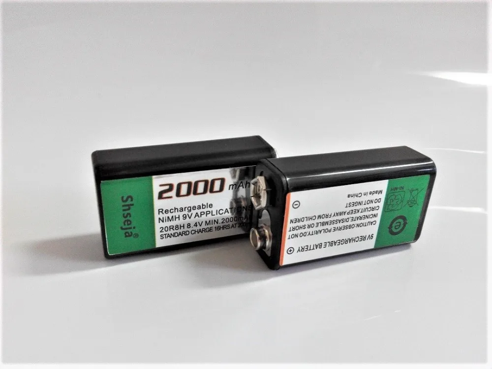 2 шт SHSEJA 2000mAh 9V аккумуляторная батарея 9 вольт Ni-MH батарея+ AA AAA батареи 9V 6F22 батарея умное зарядное устройство