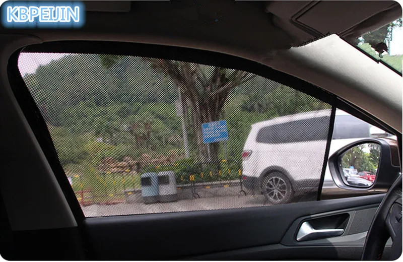 

4pcs Accessories Car Magnetic Side Window Sunshades Sticker for Peugeot 307 308 207 3008 2008 407 508 206 208 car styling HOT