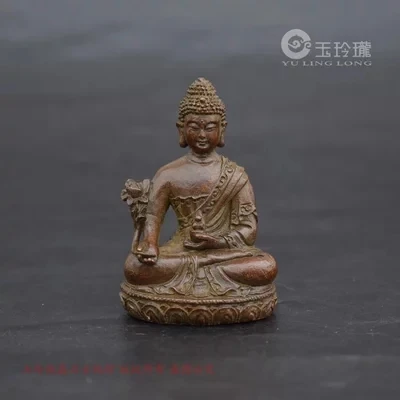 Pocket (tea pet. Tibetan pharmacist Buddha) antique bronze carvings with small ornaments | Дом и сад