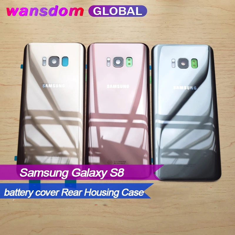 Распродажа оригинальная задняя крышка Samsung Galaxy S8 3D стеклянный чехол для