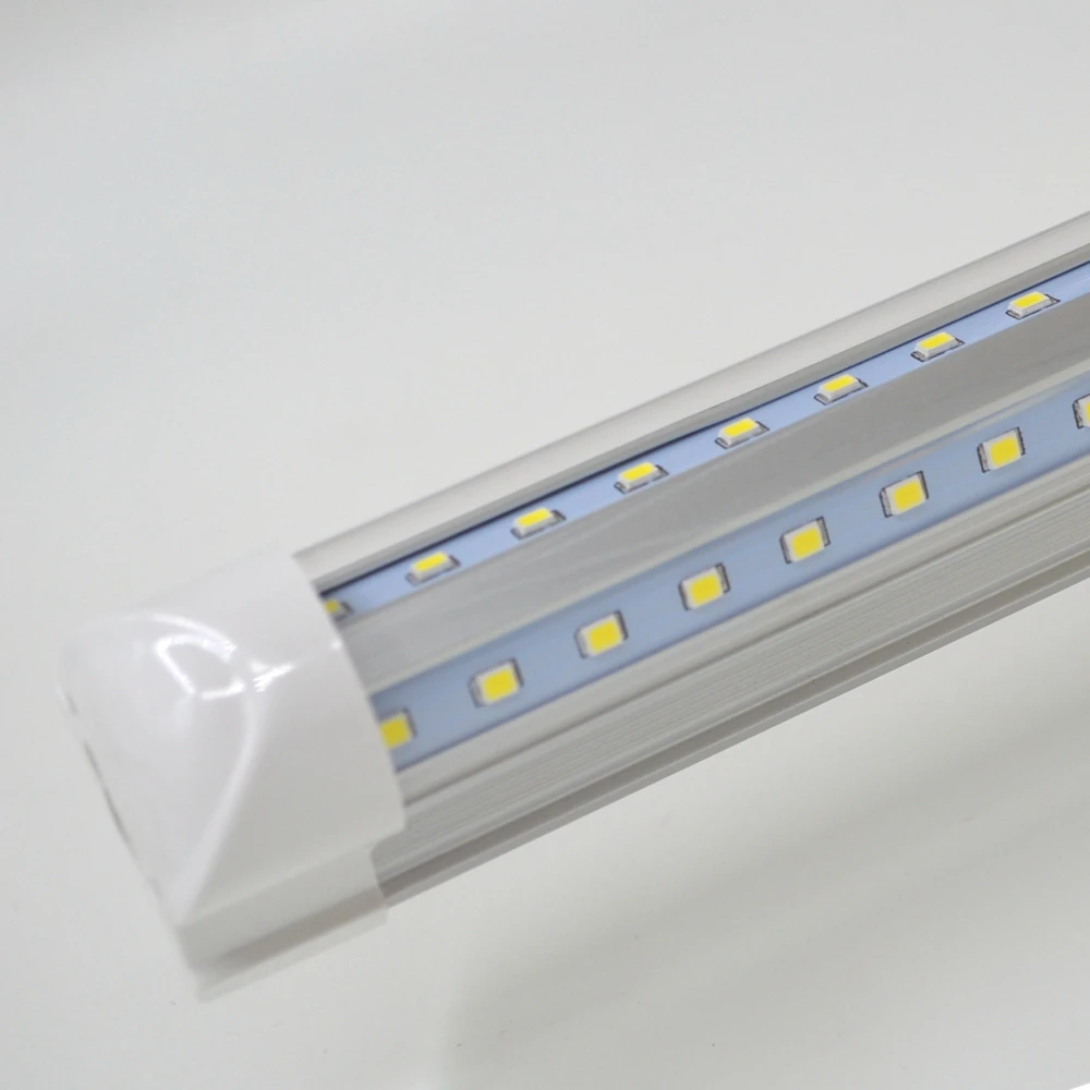 2-50/pack V shaped LED Tube Lights 2ft 3ft 4ft 5ft 6ft 8ft 270 angle Bulb T8 Integrated Fixture Lin - 32752639438