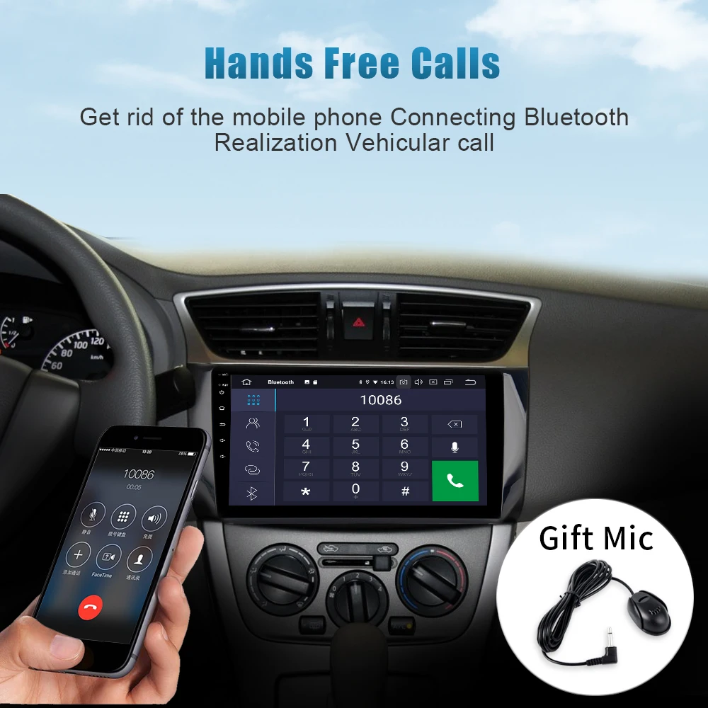 Автомобильный DVD плеер 10 1 дюйма Android 9 0 4 ГБ 64 GPS навигация для Nissan Sylphy 2012 2015 2 Din