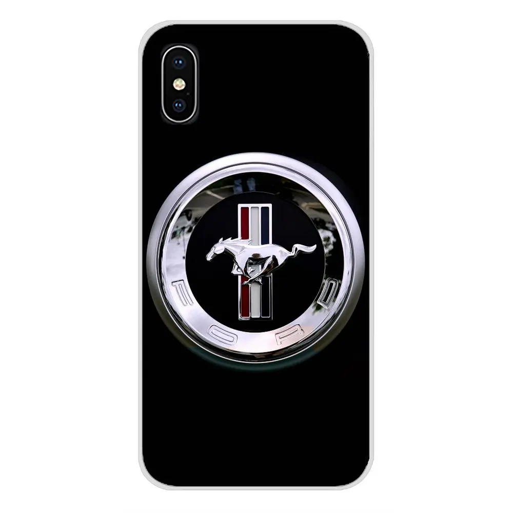 Любовь Ford Mustang Логотип Аксессуары для телефона Чехлы Apple iPhone X XR XS MAX 4 4S 5 5S 5C SE 6 6S 7 8