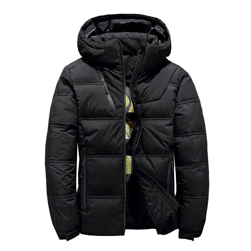 

2019 Winter New Thick Duck Down Jacket Men Windproof Warm Hooded Jackets Mens Multi Pocket Coldproof Coat Male Fashion Outwear