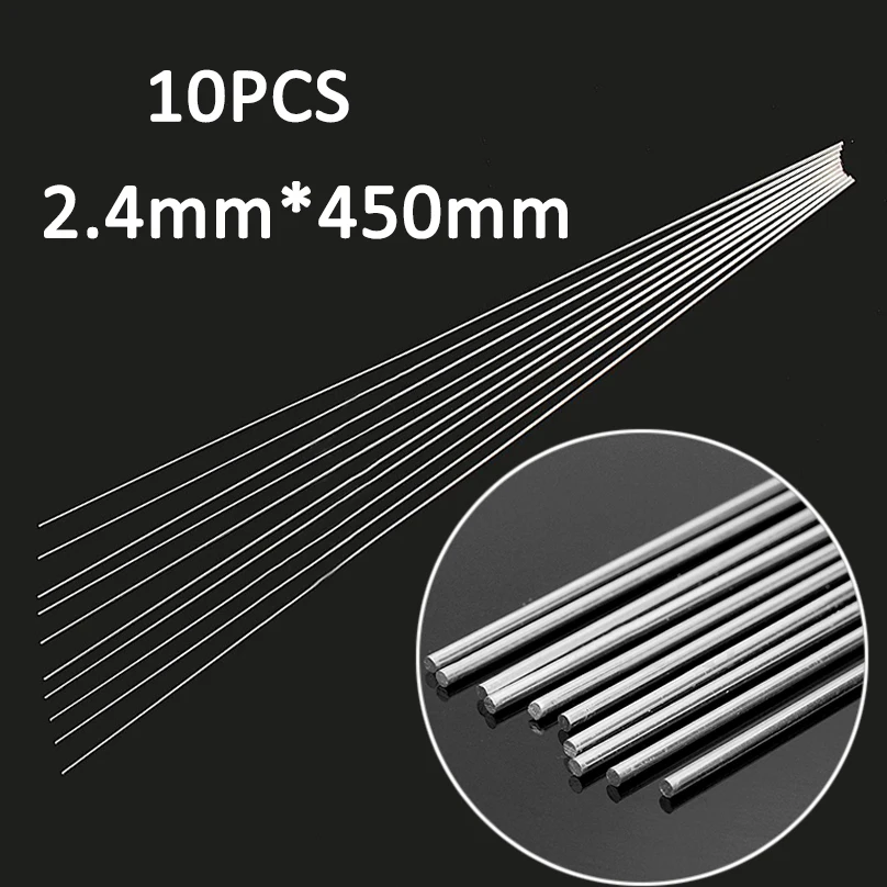 10pcs Low Temperature Welding Rod Silver Metal Aluminum Magnesium