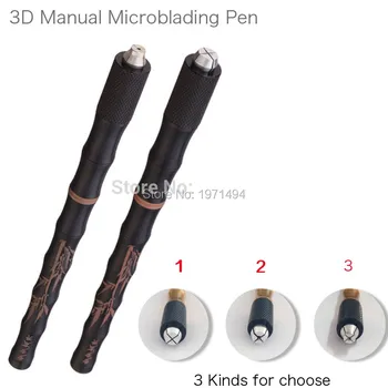 

New arrival 10 pcs Manual tattoo pen for permanent makeup machine Microblading pen free gift 10pcs microblading needle blade