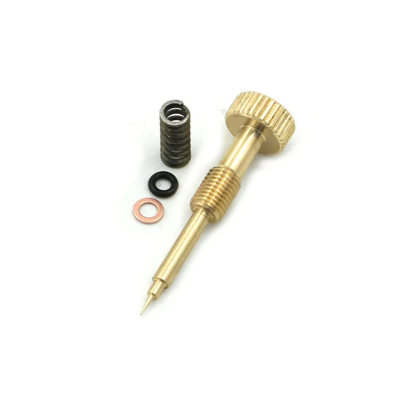 

Stock CNC Adjusting Carb Rebuild idle Mixture Screw ,a brass wealth screw spring For KEIHIN CV Carburetor 1990 - 2006 Harley