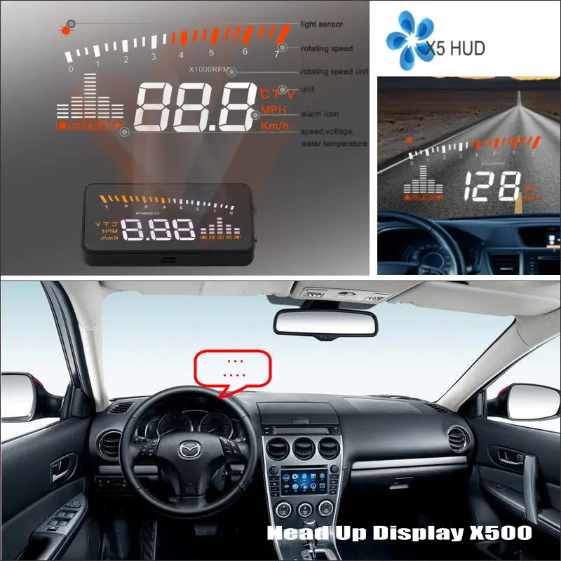 

For Mazda 3 Mazda3 Sedan 2013~2015 - Car HUD Head Up Display - Saft Driving Screen Projector Refkecting Windshield