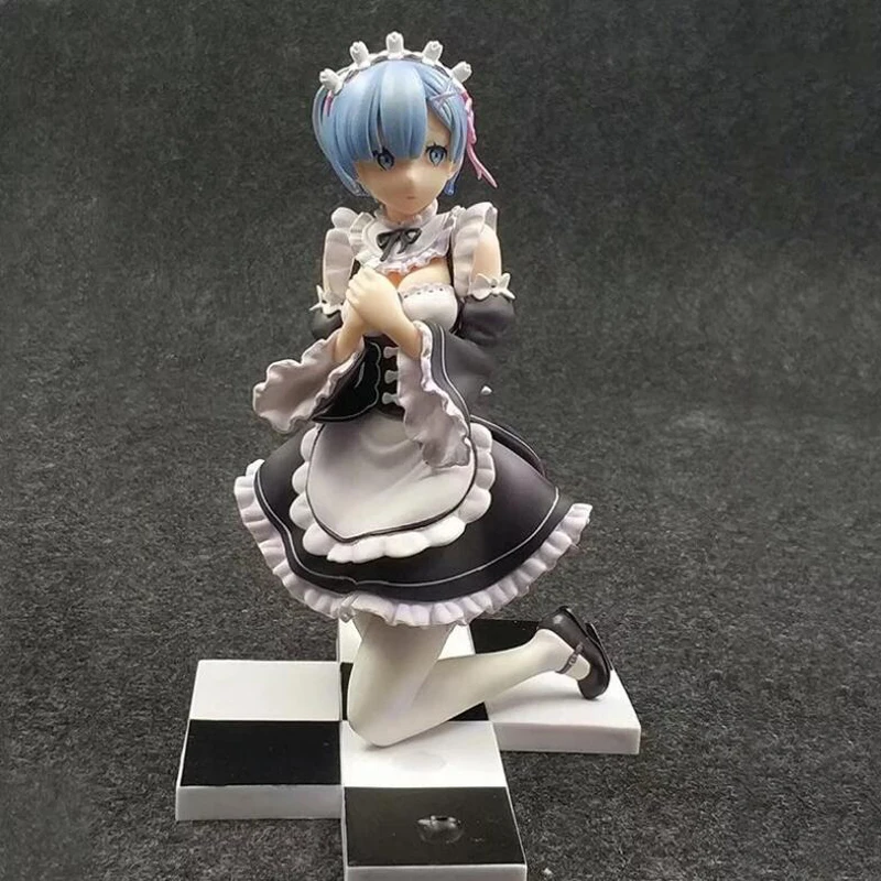 

Anime figure Re:Life in a different world from zero Ram & Rem action toys figure model doll gift with box Christmas PVC F7226
