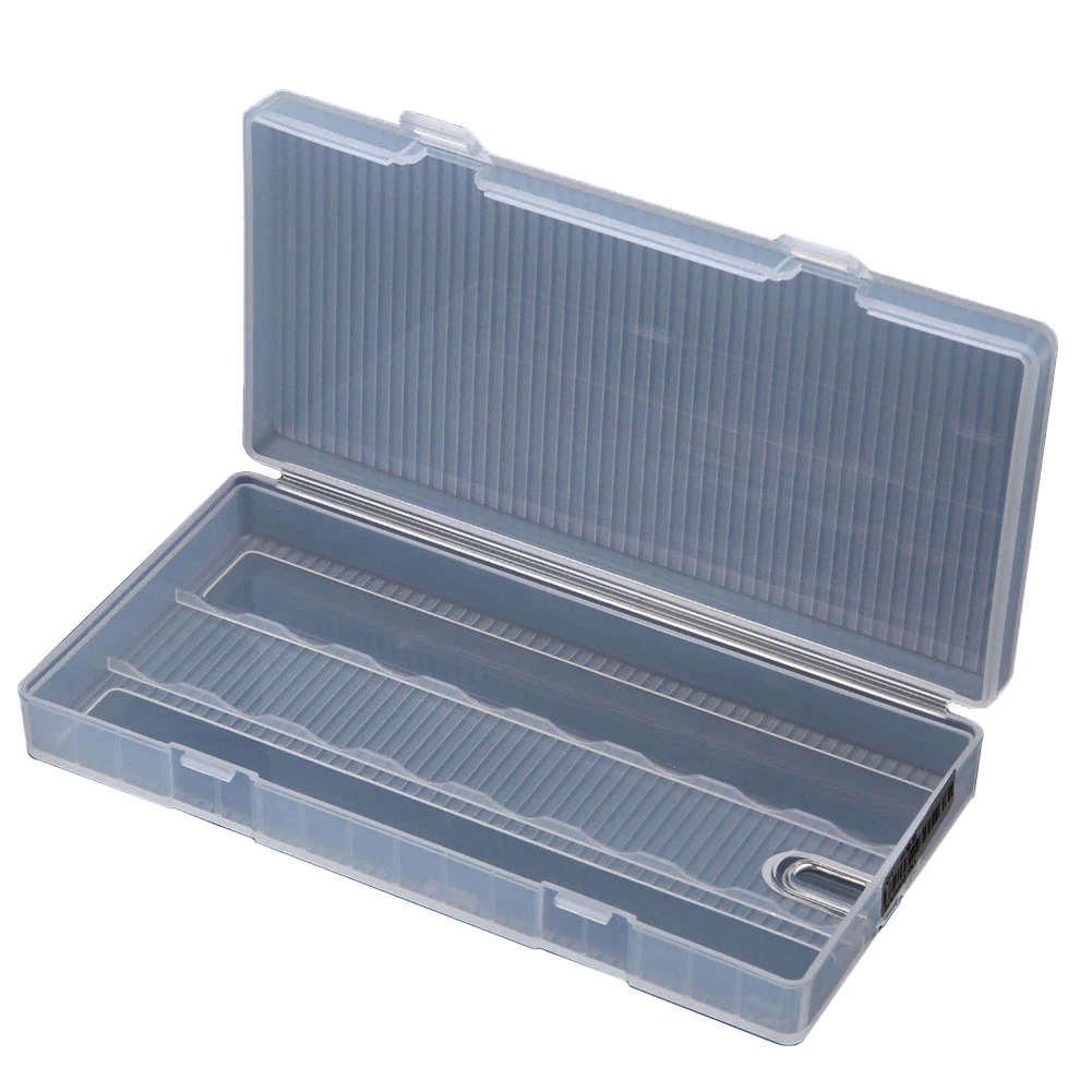 

Waterproof Durable Strong Large 8X18650 Transparent Storage Box Hard Case With Hook Practical Portable Dustproof Battery Holder
