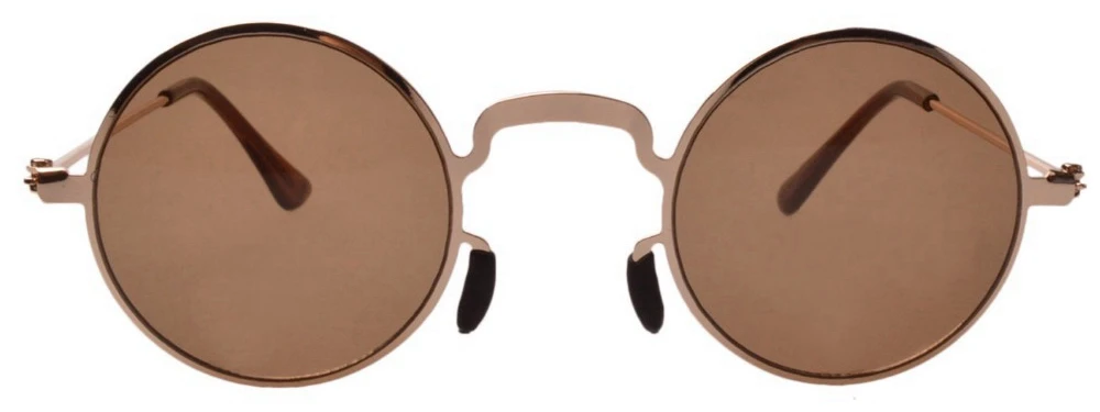 S12033 Eyekepper круглый Рамки малыша Солнцезащитные очки для женщин - Цвет линз: Brown Lenses