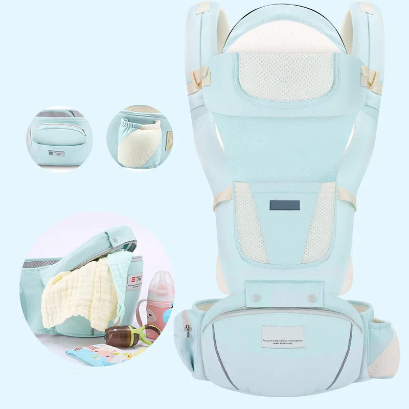

SeckinDogan Baby Carriers Adjustable Baby Sling Wrap Carriers Cotton Soft Baby Carrier Waist Stool Breathable Toddlers Chair