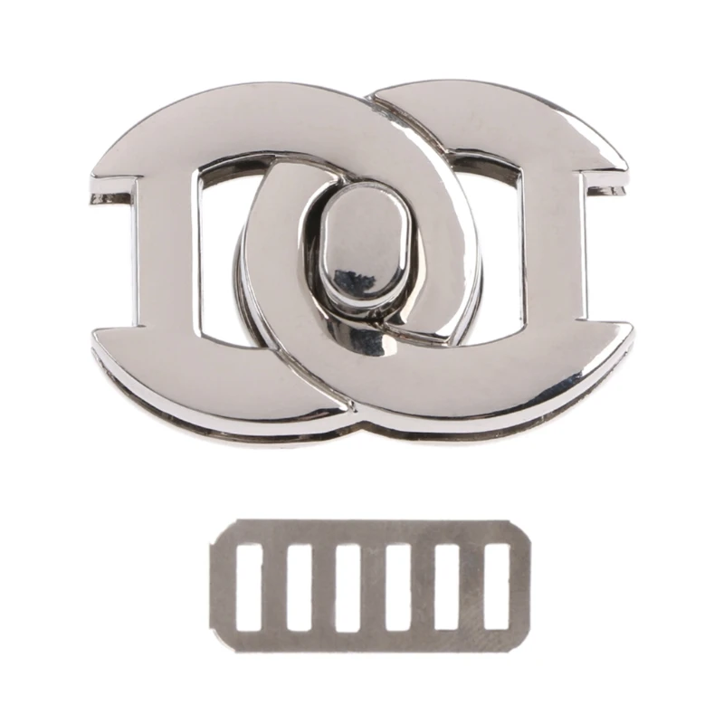 

4Colors 1PC Fashion Bag Accessories Metal Clasp Turn Lock Twist Locks for DIY Handbag Craft Bag Purse Hardware Tool 2019 New