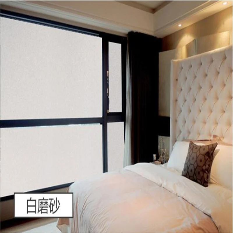 

2019 NEW PVC Frosted Privacy Sticker Self adhesive Office Home Bedroom Bathroom Glass Window Film Sticker