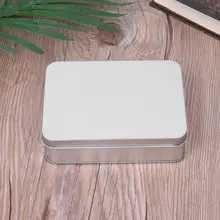 Мини металлическая жестяная Серебряная коробка для хранения Чехол Органайзер для денег Монета конфеты ключ 649E