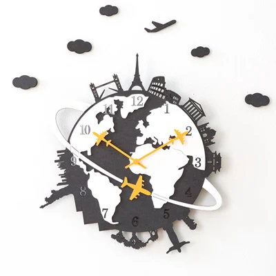 Reloj de pared de mapa del mundo moderno reloj de pared de madera creativo decorativo silencioso Reloj de pared grande para la decoración del hogar de la sala de estar C5T102 Reloj de pared de mapa del mundo moderno reloj de pared de madera creativo decorativo silencioso Reloj de pared grande para la decoración del hogar de la sala de estar C5T102