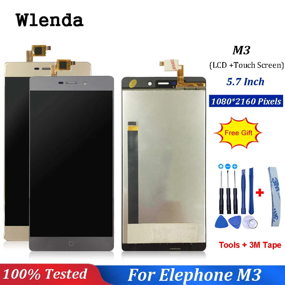 ЖК дисплей + сенсорный экран в сборе для Elephone M3 дигитайзер с сенсорной панелью