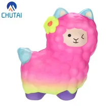 Милые мягкие игрушки, антистресс, овечка, альпака, мягкие супер медленно растущие Ароматические игрушки для снятия стресса, подарок для детей 12*10 см