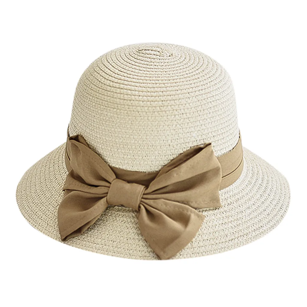 CHAMSGEND Bucket Hat Ladies Women Casual Solid Wide Brimmed Floppy