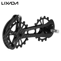 16T Carbon Fiber Bike Rear Derailleur Pulleys Jockey Wheel Ceramic Bearing Ultralight Bicycle Jockey Wheel for Shimano Ultegra