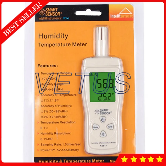 AS817 Digital Humidity machine with digital hygrometer humidity meter
