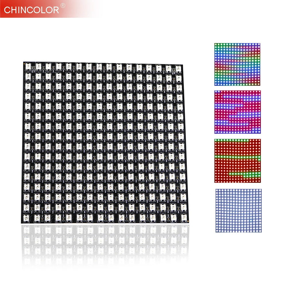 WS2812B WS2812 LED Panel Digital Flexible Matrix 16*16 256 Pixels Individually Addressable DC5V 5050 RGB Full Dream Color UW WS2812B WS2812 LED Panel Digital Flexible Matrix 16*16 256 Pixels Individually Addressable DC5V 5050 RGB Full Dream Color UW