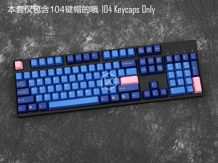 Taihao abs double shot keycaps для diy игровой механической клавиатуры цвет синий желтый светло-голубой розовый