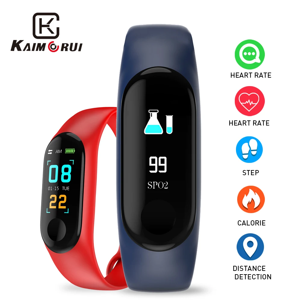 

Smart Wristband IP67 Waterproof Heart Rate Monitor Fitness Bracelet USB Charging Blood Pressure Oxygen Smartband for Android IOS