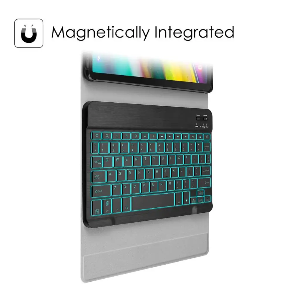Russian Spanish Keyboard Case for Samsung Galaxy Tab S6 10.5 SM-T860 SM-T865 2019 Slim Stand Cover