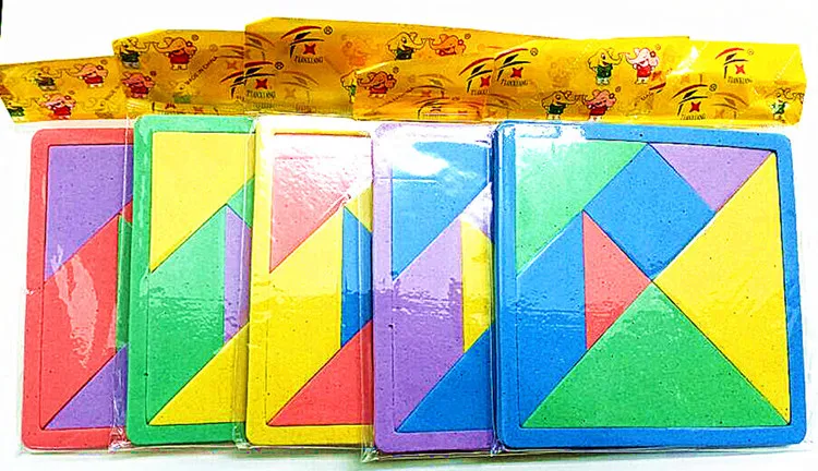 1PCS Children's Jigsaw Puzzle Eva Toys Geometric Shape Unisex 13-24 Months Educational Foam Hot Sale Multicolor 2021