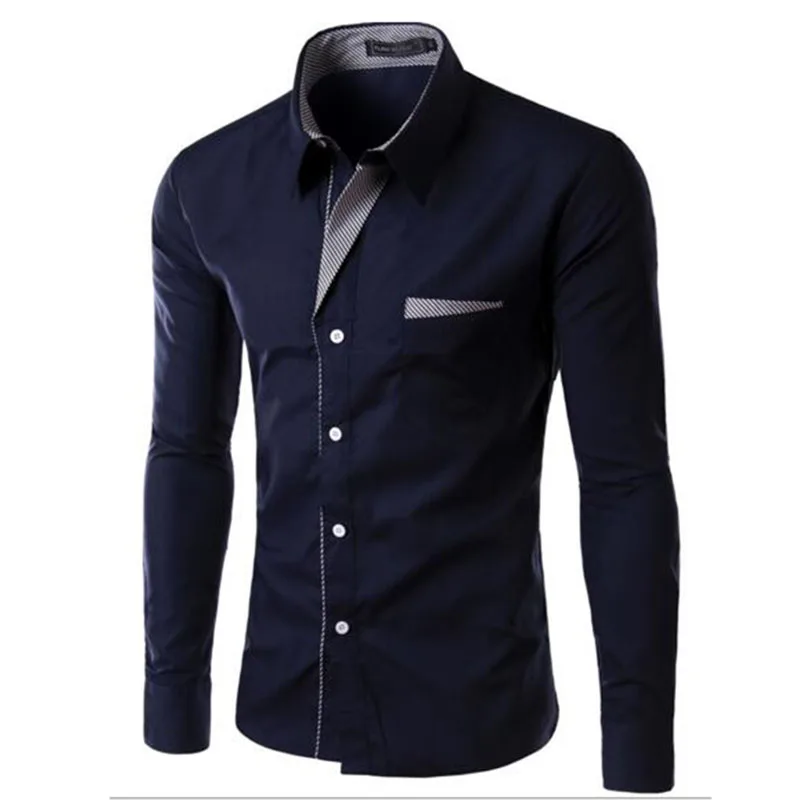 2017 Hot Sale Men Fashion Long Sleeve High Quality Multicolor Shirts,Teenagers Casual Slim Fit Outdoors Shirts Plus Size S-4XL