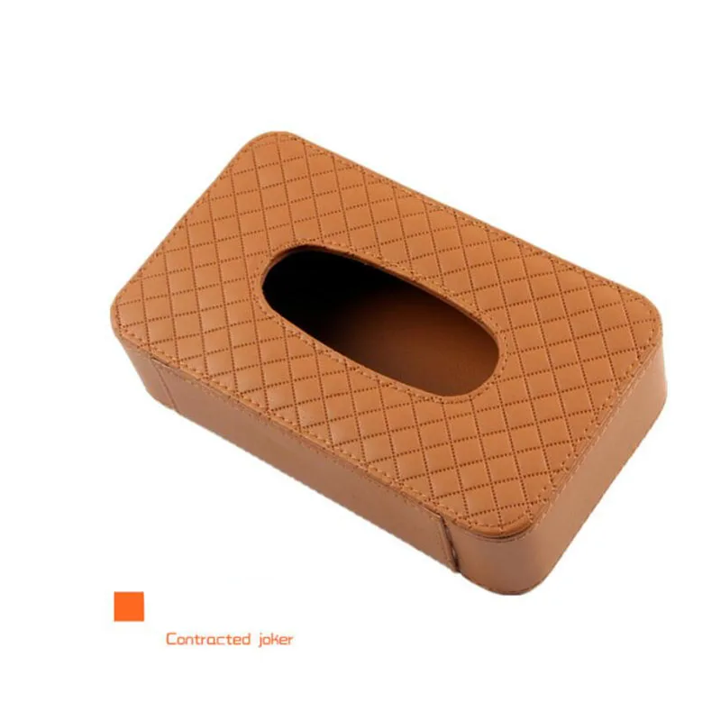 

Car Tissue Box Leather Car Seat Back Hanging Storage Tissue Case Box Container Towel Napkin Papers Bag Holder Box Case
