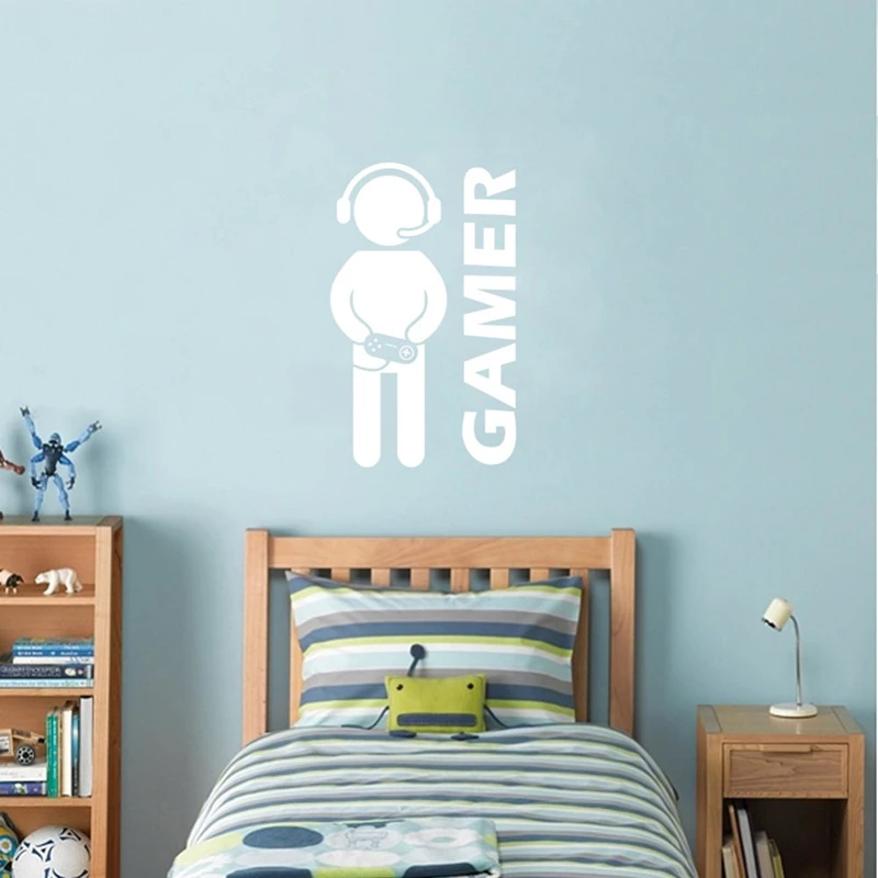 Gaming Gamer Wall sticker Video Game Art Decor wall decal for boys room