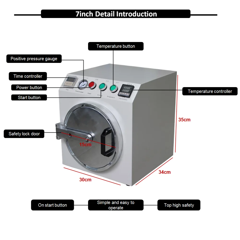7inch bubble remove machine 