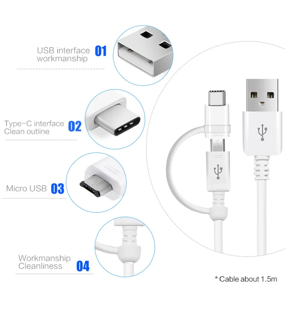 6Samsung Note9 S9 S8 plus Original Adapter 9V1.67A or 5V2A 1.5m 2in1 USB Type C Cable Fast Car Charger Note8 S 9 S 8 C5 C7 C9pro
