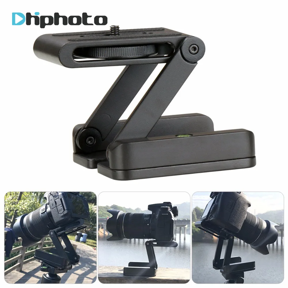 

Folded Z Flex Tilt Head Camera Tripod Ball Head Tripod Stand Holder with Quick Release Plate for Nikon Canon Camcorder DSLR