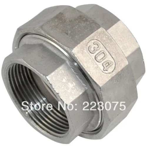 

Free shippig SS304 Stainless Steel ZG 3/8" Malleable pipe fitting Straight Union coulping F/F 5pcs/lot