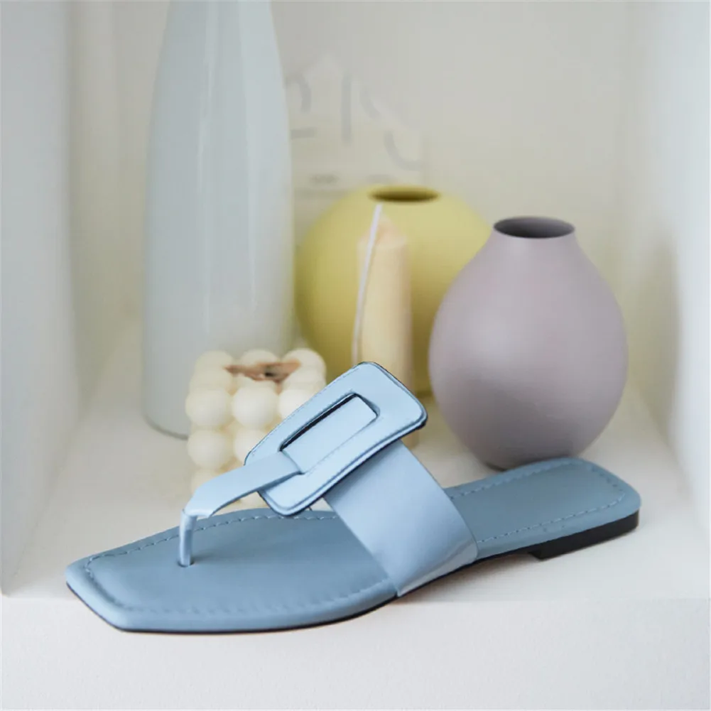 

Luxury Brand Dropship INS Hot women's Genuine Leather Slip On Shoes Woman Leisure Outside Summer Slippers 2019