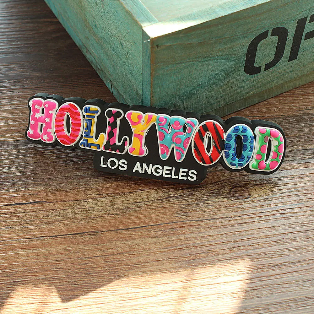 Голливуд, Los Angeles, США туристический 3D резиновый магнит