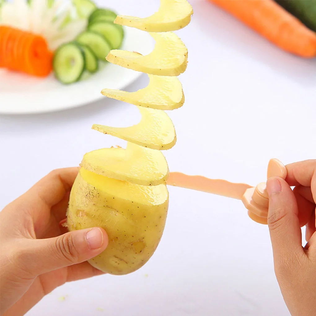 1pcs Carrot Spiral Slicer Carrot Potato Cutting Spiral Slicer Cutter Cooking Accessories Home Gadgets Color Random