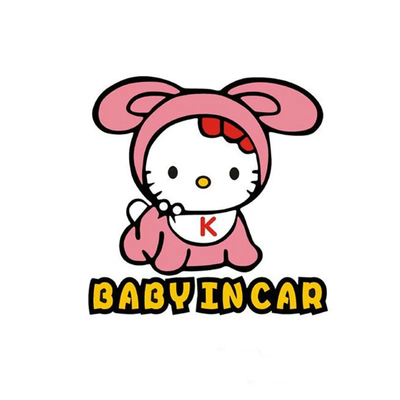 Buy Baby On Board warning vinyl decals in car styling