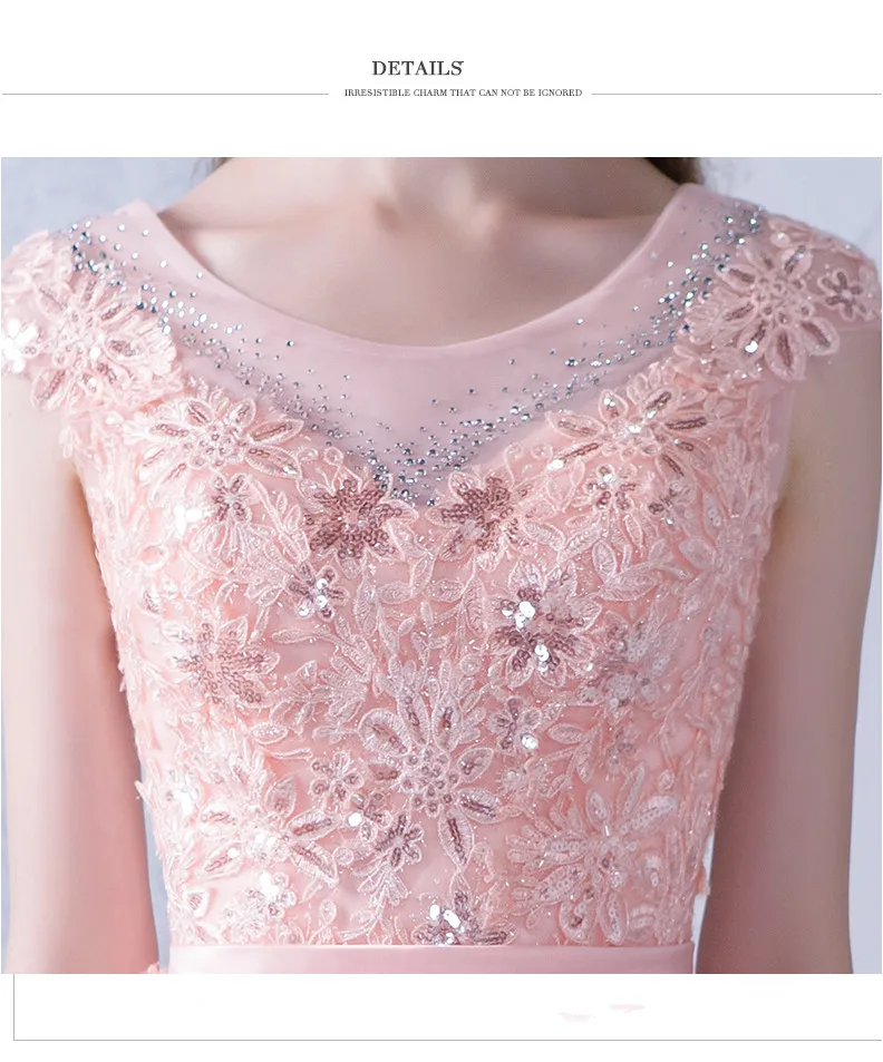 Халат de soiree 2019 розовый и красный кружево до рукавов вечернее платье vestido de festa Выпускные платья Платья для вечеринок портной индивидуальный