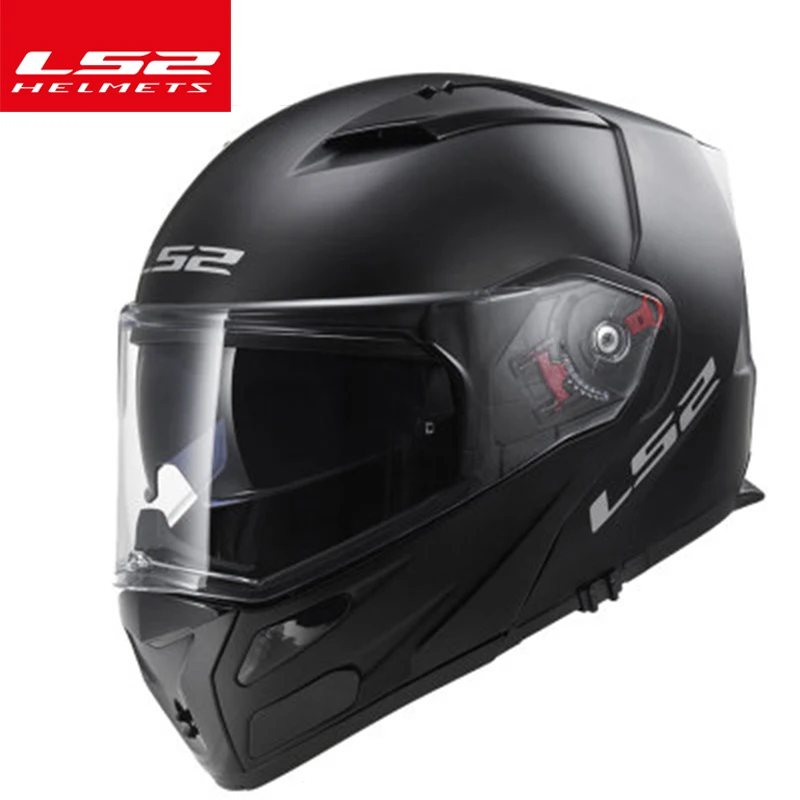 

Original LS2 ff324 flip up motorcycle helmet multifunction full face helmet dual lens antifog visor can add Bluetooth headset