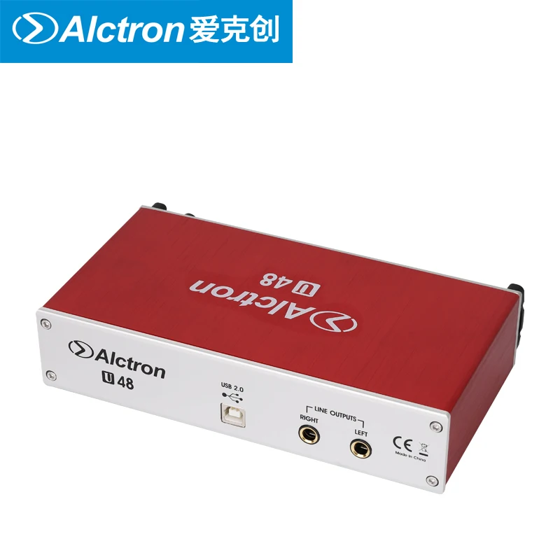 Alctron U48 профессиональный аудио интерфейс используется для преобразования сигнала из A в D или D в A