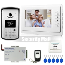 Xinsilu New 7 inch Video Intercom Door Phone System 1 Monitor + 1 RFID Access Doorbell Camera + Remote Control In Stock