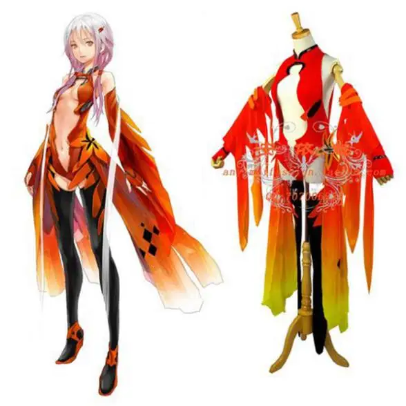 

Guilty Crown Inori Yuzuriha Sexy Dress Outfit Cosplay Costume Custom Made[G690]