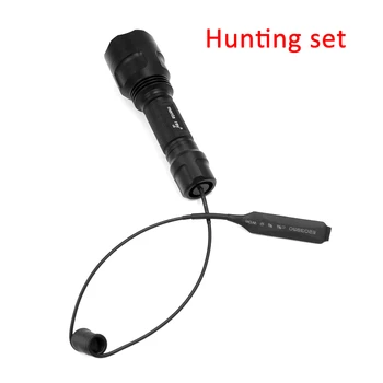 

C8 Cree XM-L2 U3 10*7135 1-Mode (on/off) 3500mA LED Hunting Flashlight Lamp + Tactical Remote Switch