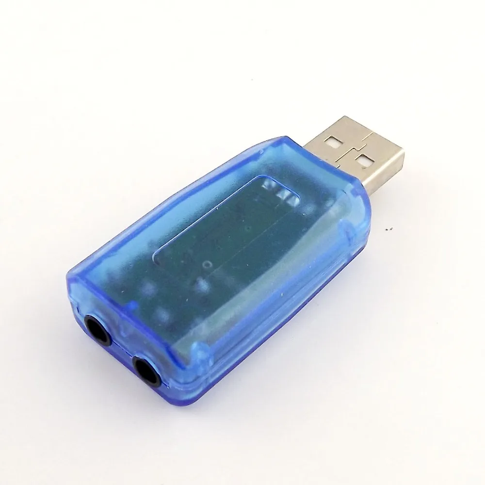 1 шт. внешняя Виртуальная USB 3D 5 каналы стерео звуковая карта аудио адаптер